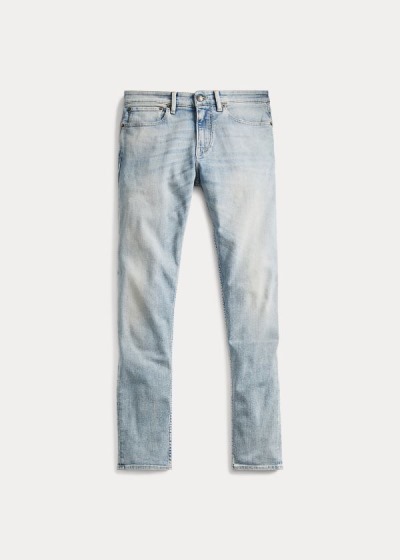 Jeans Ralph Lauren Hombre Azules Claro - Faded Stretch Skinny - KZQLE5402